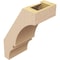 Ekena Millwork 5-inch W x 8-inch D x 12-inch H Balboa Rough Cedar Woodgrain TimberThane Knee Brace, Primed BRCUR05X08X12BOARCPR - alternate 2